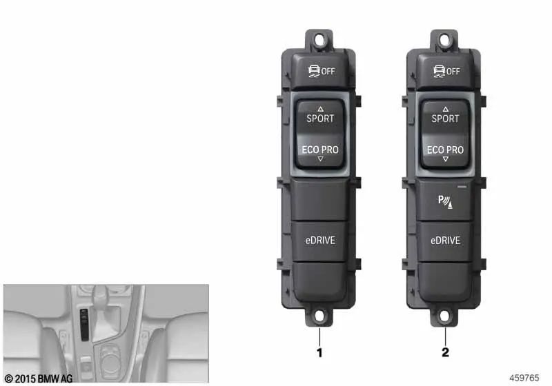 eDrive Center Console Control Unit for BMW X1 F48N, F49, X2 F39 (OEM 61319374835). Original BMW.