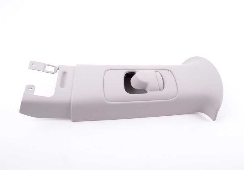 Embellecedor interior columna B izquierda Horizon Grey OEM 51437029451 para MINI R50 y R53. Original MINI.