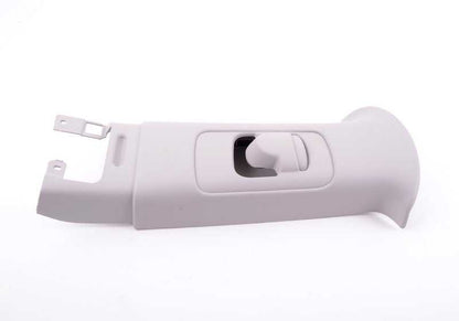 Embellecedor interior columna B izquierda Horizon Grey OEM 51437029451 para MINI R50 y R53. Original MINI.