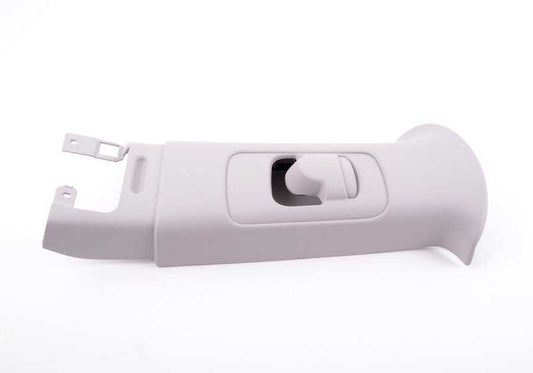 Embellecedor interior columna B izquierda Horizon Grey OEM 51437029451 para MINI R50 y R53. Original MINI.