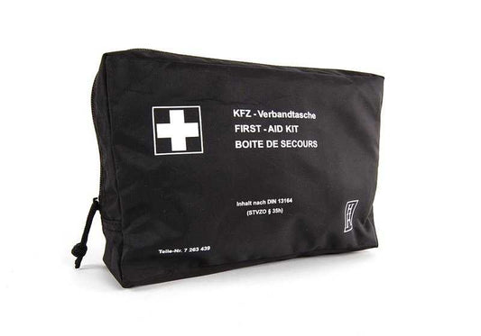 Botiquín de primeros auxilios OEM 71107263439 para BMW E81, F20, G20, E46, X1, X3, Z4 y MINI R50, F56, Countryman... y más. Original BMW y MINI.