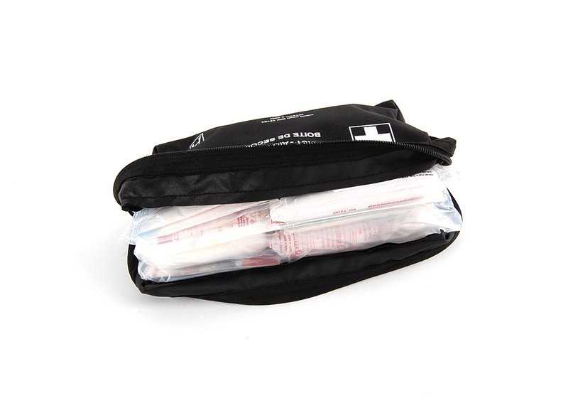 Botiquín de primeros auxilios OEM 71107263439 para BMW E81, F20, G20, E46, X1, X3, Z4 y MINI R50, F56, Countryman... y más. Original BMW y MINI.