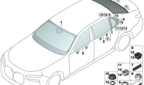Clip de fijación OEM 07145A013D3 para BMW. Compatible con modelos: Serie 1 (F20, F21), Serie 2 (F22, F23, F44), Serie 3 (F30, F31, F34, G20, G21), Serie 4 (F32, F33, F36, G22), Serie 5 (G30, G31), Serie 7 (G11, G12), X1 (F48), X3 (F25, G01), X4 (F26