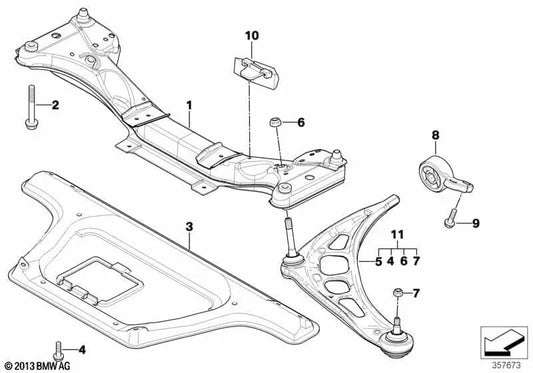 Travel Stop for BMW Z4 E85, E86 (OEM 22116770455). Original BMW