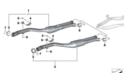 Goma de soporte para BMW Z4 G29 (OEM 18308632096). Original BMW