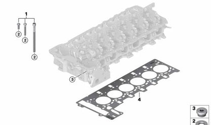 Junta de bunda livre Amunto para BMW F87N, F80, F82, F83 (OEM 11127849620). BMW original