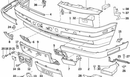 Parafuso da folha de lentilha para BMW E21, E30, E28, E34, E32, K71, K73 (OEM 51181835719). BMW original