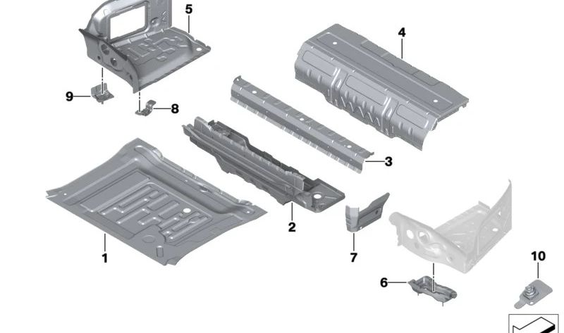 SCR deposit OEM 41007436957 for BMW F90, G30, G31, G38, G60, G61, G68, G90, G32, G11, G12, G70, F91, F92, F93, G14, G15, G16. Original BMW.