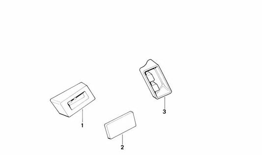 Supporto sinistro OEM 63142305045 per moto BMW K1, K 100 RS. BMW Motorrad originale.