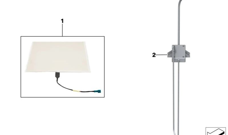 Lámina protectora para faro derecho OEM 63177736145 para BMW G20, G21, G80. Original BMW.