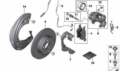 Tapón de protección OEM 34106790925 para BMW F20, F21, F22, F23, F30, F31, F34, G20, G21, F32, F33, F36, F25, F26. Original BMW.
