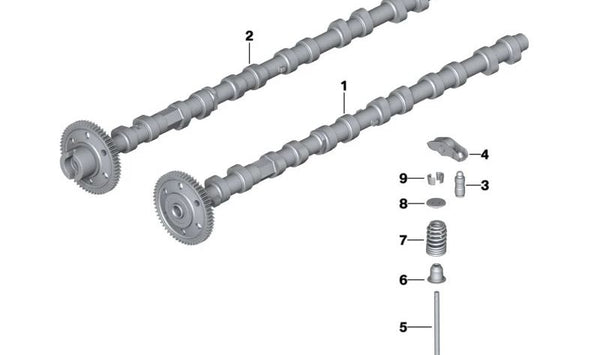 Árbol de levas de admisión OEM 11317791579 para BMW E90, E91, E92, E93, E60, E61, E63, E64, E65, E66, E83, E70, E71. Original BMW.