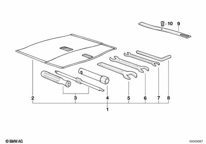 Allen key for BMW E36, E46, E34, E39, E32, E38, X5 E53 (OEM 71111237850). Genuine BMW