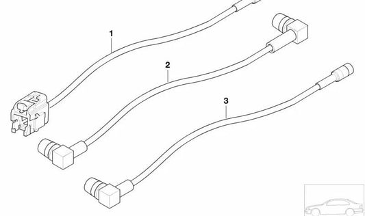 Cabo de antena de áudio/vídeo para BMW Série 5 E39 (OEM 61126916309). BMW original