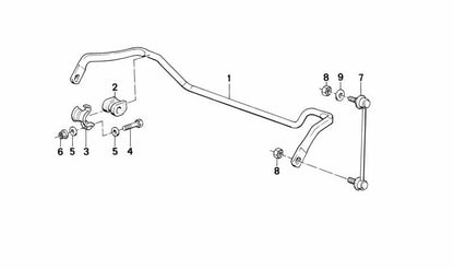 Haltelasche para BMW Serie 3 E30 (OEM 31351701123). Original BMW
