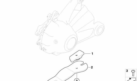 Roda dentada traseira OEM 33117696033 para motocicletas BMW R1200GS, R1200RT, R1200R... e muito mais. Originais BMW Motorrad.