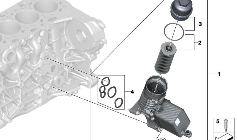 Juego de juntas OEM 11427926182 para BMW G20, G20N, G21, G21N, G22, G22N, G23, G23N, G26, G26N, G30N, G31N, G60, G61, G32N, G11N, G12N, G70, G14, G15, G16, G01, G01N, G02, G02N, G05, G05N, G06, G06N, G07, G07N. Original BMW.