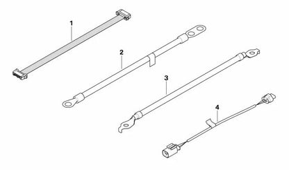 Cableado interruptor de luces OEM 61123412531 para BMW X3 E83 (2.0d, 2.0i, 2.5i, 3.0d) de 2004 a 2006. Compatible con modelos manuales y automáticos. Original BMW.