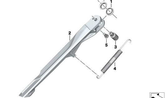Alomado Alomado OEM 32738527483 para BMW Motorrad K07, K17, K18, K19. BMW Motorrad original.