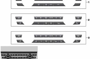 Kit de Reparación Tapa de Teclas para BMW F07, F10, F11, F18, F06, F12, F13, F01, F02, F04 (OEM 61319313923). Original BMW.
