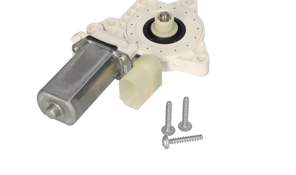 Motor elevalunas delantero derecho OEM 67627286142 para BMW E81, E82, E88. Original BMW.