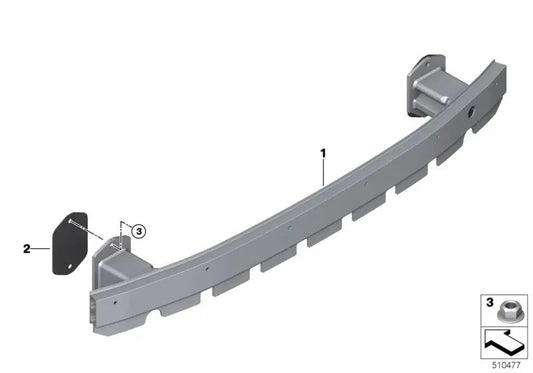 Supporto del paraurti posteriore per la serie BMW 6 G32, G32N (OEM 51127373852). BMW originale