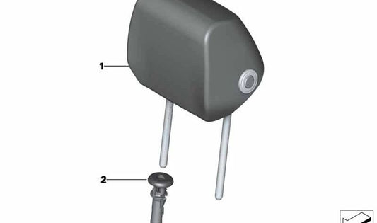 Leather Headrest for BMW 4 Series F32, F32N (OEM 52107372888). Original BMW