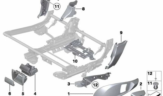 Befreiungshebel für BMW F07, F07N (OEM 52207255497). Original BMW.