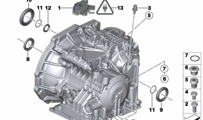 Retén para eje OEM 24127551992 para MINI R50, R52, R53, R56, R55, R57, R58, R59, R60, R61... y más. Original MINI.