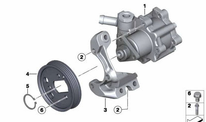 Assisted Management Pulley 32427618849 for BMW X1 E84 XDRive20i and XDRive28i. Compatible with automatic and manual versions. Original BMW.