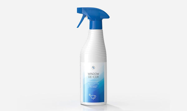 Descongelador de parabrisas OEM 83125B5FF99 para BMW (500 ml). Elimina el hielo rápidamente y previene su reaparición, asegurando una visibilidad clara. Original BMW.