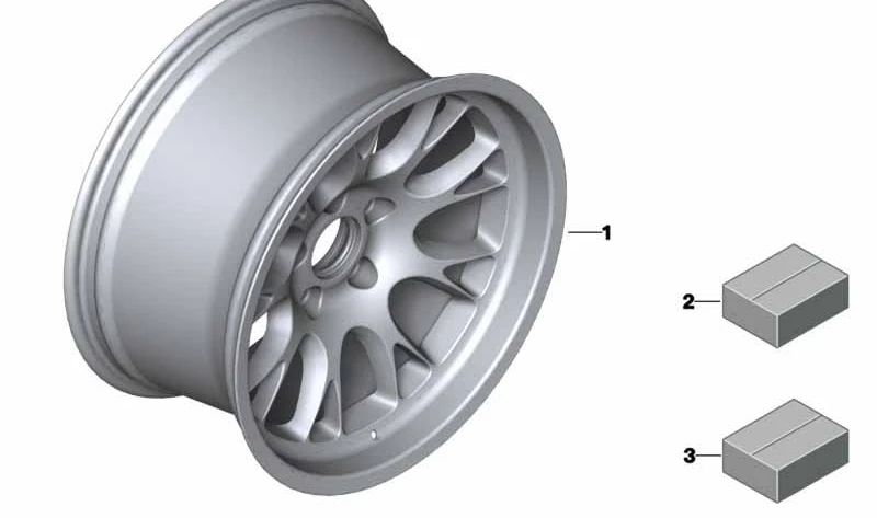 Écrou de roue OEM 36132484430 pour la série BMW 1 F20, 3 F30 Série, 5 G30, X1 F48, X3 G01, X5 G05, Z4 G29 et des modèles plus compatibles. Pièce BMW originale.