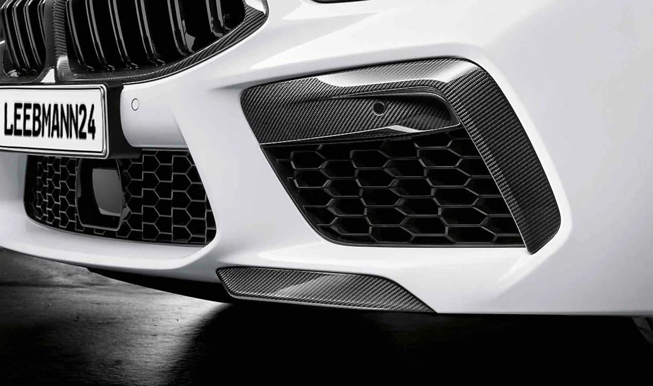 M Performance carbon front spoiler for BMW 8 Series F91, F92, F93 (OEM 51118074889). Original BMW.