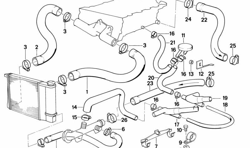 Resorte para BMW Serie 3 E30 (OEM 13541727350). Original BMW