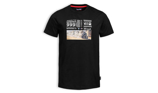 Camiseta Daredevil negra talla M OEM 76615B3E414 para BMW. Original BMW Motorrad.