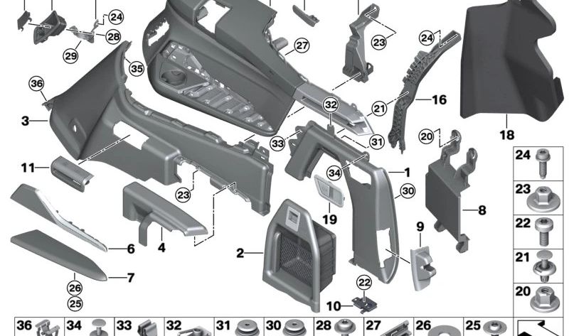 Disc pour BMW 3 G20N Series, 5 E60 Series, E61N, série 6 E63, E64, X7 G07, G07N (OEM 07119904497). BMW d'origine