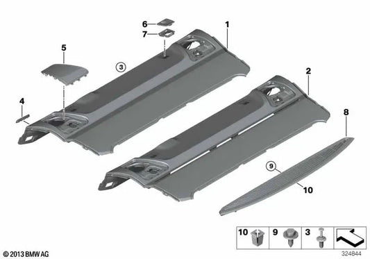 Blende for BMW F10, F18 5 Series, F01, F02 7 Series (OEM 51469180238). Genuine BMW