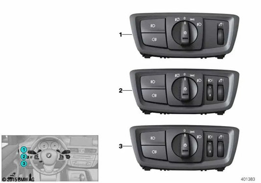 Unidade de controle de luz para BMW 1 F20N Series, F21N, F52, Série 2 F22N, F23N, X1 F48, F49, X2 F39 (OEM 61316847525). BMW original