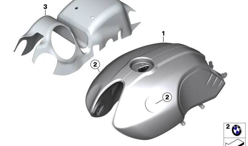 Plaquita OEM 51147721223 pour les motos BMW R 1300 GS Adventure, R 1200 R, R Ninet, R Ninet Pure, R Ninet Scrambler, R Ninet Racer, R Ninet Urban G / S, R 850 C, R 1200 C ... et plus. BMW original Motorrad.