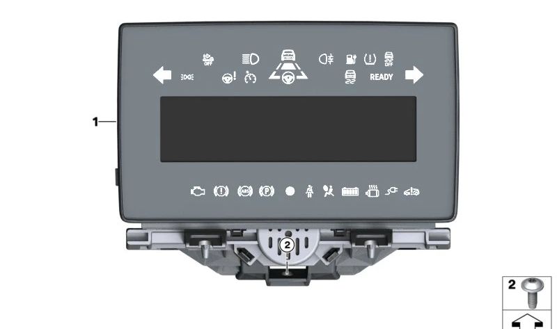 Cuadro de instrumentos OEM 62105A08590 para BMW i3 {I01: 60Ah, 60Ah Rex, 94Ah, 120Ah, 120Ah Rex}. Compatible con modelos automáticos con tracción trasera. Original BMW.