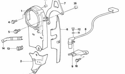 Gancho de fixação do OEM 11141706959 para BMW E30, E28, E34, Z1. Peça original da BMW. Ideal para definir componentes no compartimento das rodas ou em outras áreas do veículo.