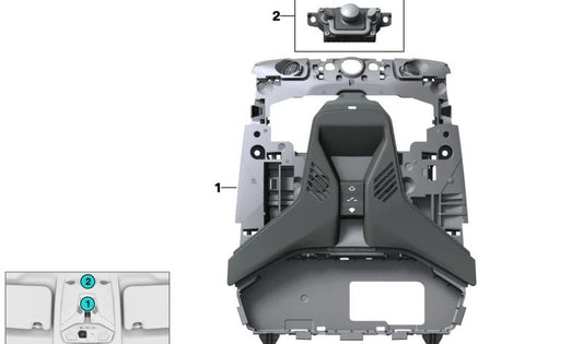 Unidad central de control techo OEM 61315A76549 para BMW Serie 2 U06 (216i, 218d, 218i, 220i) modelos compatibles. Original BMW.