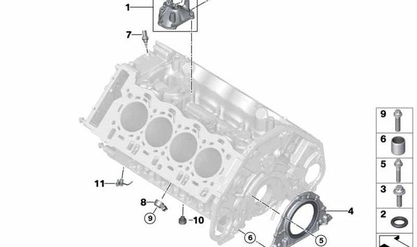Boquilla de Aceite para BMW Serie 5 G30, G31N, Serie 7 G12, G12N, Serie 8 G14, G15, X5 G05, X6 G06, X7 G07 (OEM 11428601088). Original BMW