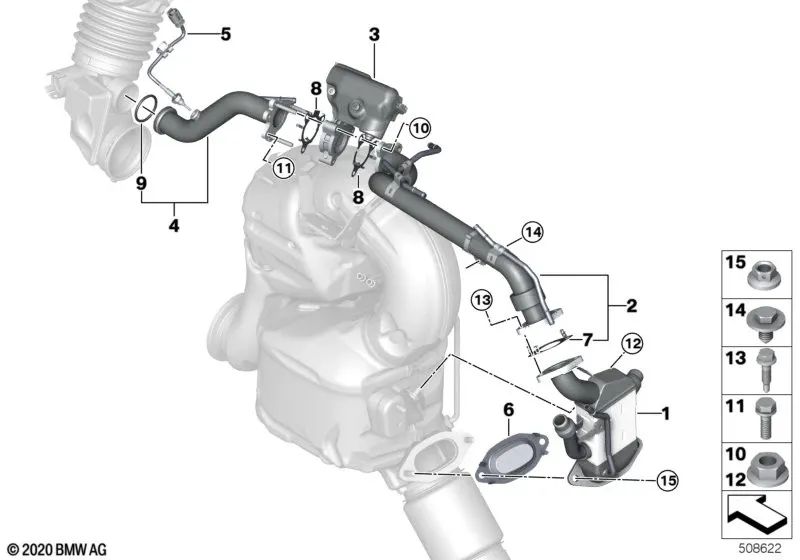 Parafuso hexagonal com arruela para BMW 3 G20 Series, G21, 4 G22 Series, G26, 5 G30N Series, 6 G32N Series, 7 G11n Series, Série 8 G14, X3 G01, X4 G02, X5 G05, X6 G06, X7 G07 (OEM (OEM 11717828902). BMW original