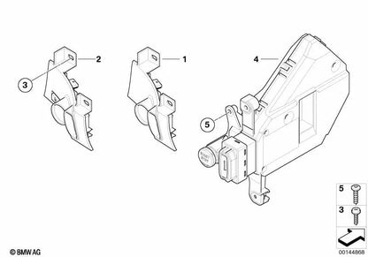 Interruptor de encendido y arranque OEM 61326943829 para BMW Serie 7 E65, E66, E67. Original BMW.