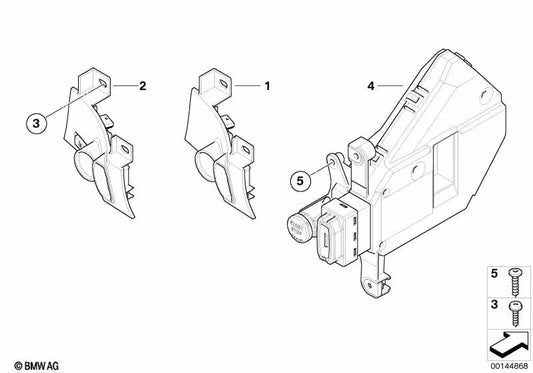 Interruttore di accensione per BMW E65, E66 (OEM 61326943829). BMW originale.