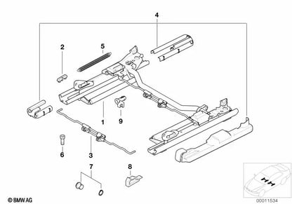 Abdeckung para BMW E39, E38 (OEM 52108217290). Original BMW