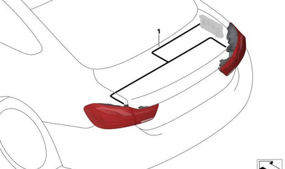 OEM rear gate wiring 61126833272 for BMW F33 and F83. Original BMW.