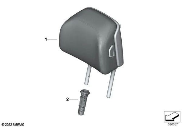 Guía de reposacabezas para BMW Serie 7 G70 (OEM 52109869947). Original BMW.