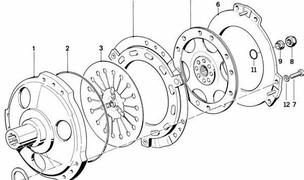 Anillo de retención OEM 21211242358 para BMW Motorrad K 75 (todos los modelos: K 7505613ZY, K 7505623ZY, K 7505643ZY, K 75 RT05653ZY, K 75 S05633ZY). Original BMW Motorrad.